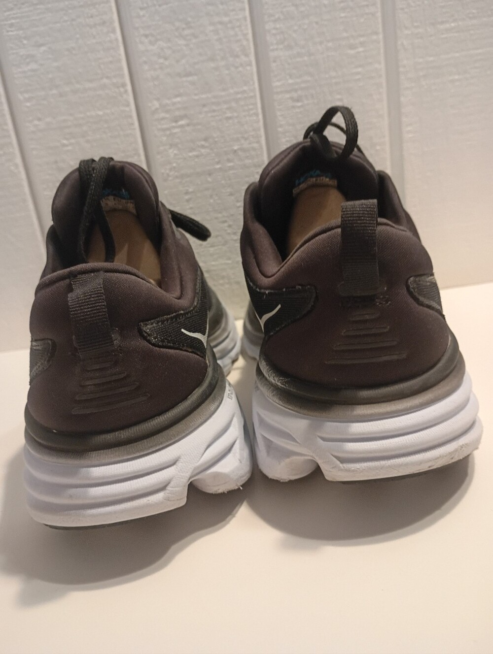 Hoka One Bondi 8 Wide Men’s Size 9.5 2E (Black/White) - Picture 6 of 8